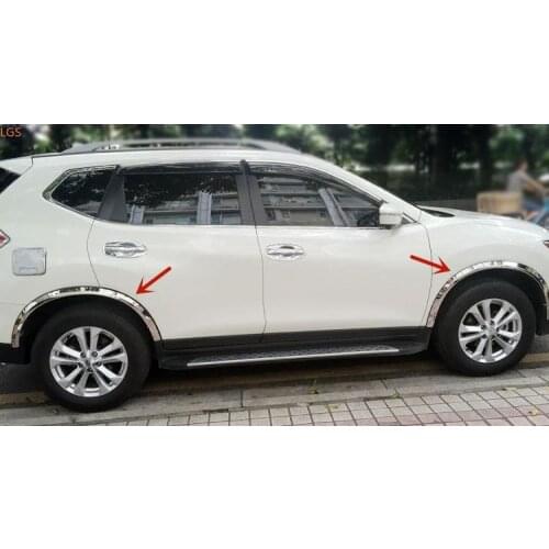 For Nissan X-Trail 2014-2020 High-quality stainless steel Wheel eyebrow Decorative strip Anti-scratch protection Car styling