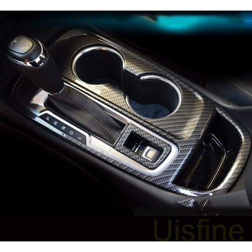 Central control decorative frame interior ABS carbon fiber gear decorative panel stickers For Chevrolet Equinox 2017 2018 2019