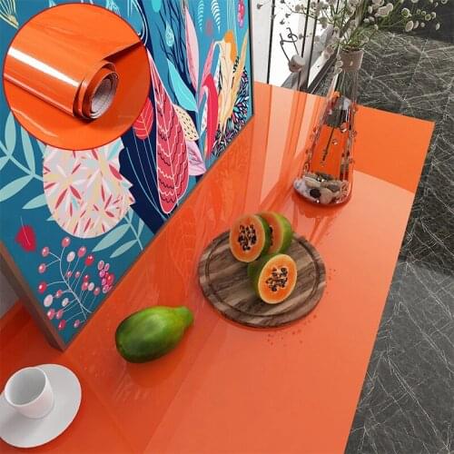 Decoration Wallpaper Stickers Self-adhesive Wallpaper Waterproof DIY Furniture PVC Film Kitchen Cabinet Home Decor Wall Sticker