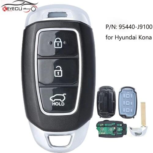 KEYECU 95440J9100 Remote Key Fob 433.92MHz FSK NCF29A1X / HITAG 3 / 47 Chip 3B for Hyundai Kona 2018 2019 2020 P/N: 95440-J9100