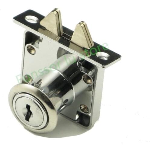 Double lock, file cabinet lock, desk drawer cabinet lock, double hook furniture clamp lock, sliding door, Zinc all