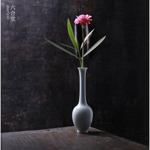 Jingdezhen Ceramic Vases For Homes Flower Arrangement Blue White Porcelain Vase Balcony Table Top Home Decoration Accessories