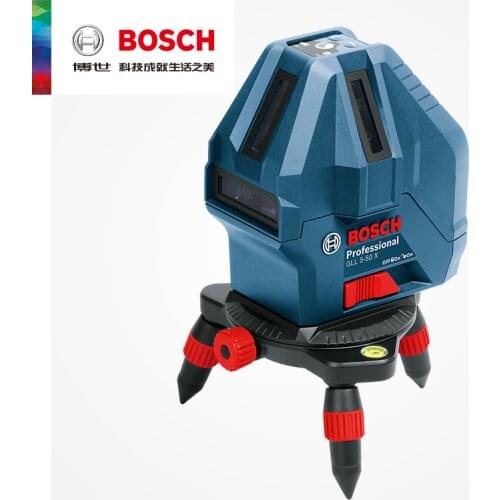 Bosch Laser Level 5-Lines Red Light Marking Instrument With tripod 360° Laser Level