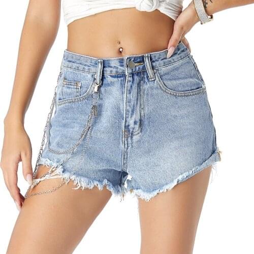 2021 Summer Womens Slim Womens Denim Shorts