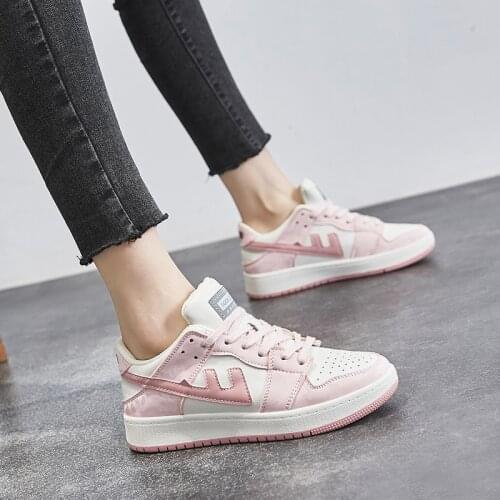 Ins Hot Sale Sneakers for Women Fashion Mixed Color Sport Shoes Sweet Comfortable Lady