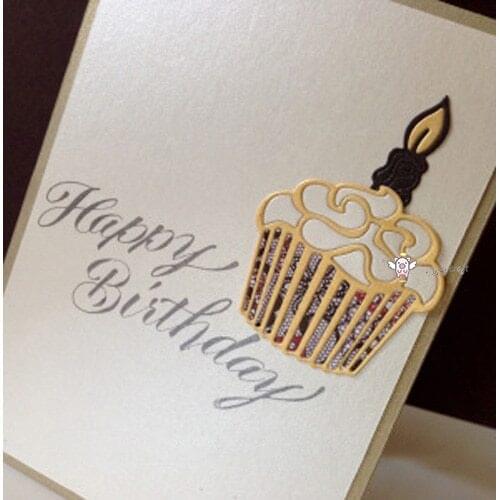 Mmao Crafts Metal Steel Cutting Dies New Cake candle decoration Stencil For DIY Scrapbooking Paper/photo Cards Embossing Dies