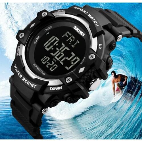 Luxury Brand New Mens Watch Man HeartRate Monitor Calories Digital Display Outdoor Sports Watches Reloj hombre SKMEI 1180 ZK30