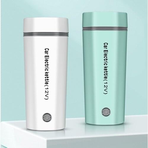 350ml Portable Electric Water Cup Household Mini Electric Kettle 12V Car Smart Water Kettle Kitchen Appliances