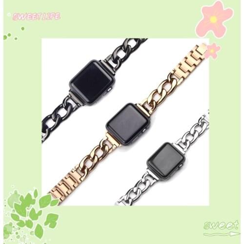 Delicate Stainless Steel Strap For Apple Watch band 44mm 40mm iwatch 40mm 38mm Metal Bracelet watchband apple watch 4 3 5 se 6