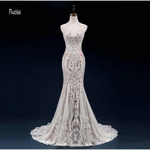 2019 Real Sample Luxury Sequined Sweetheart Mermaid Evening Dresses For Wedding Party Prom Dress vestidos de fiesta de noche