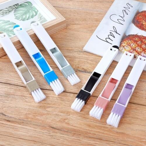 A2003 Window groove cleaning brush screen cleaning tool computer aperture small brush with dustpan