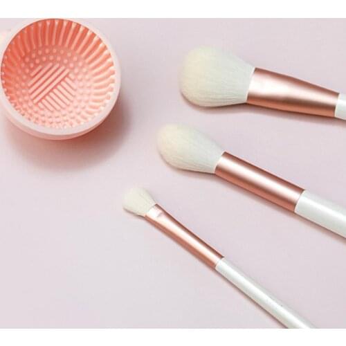 1pcs Silicone Makeup Brush Cleaner Foundation Makeup Brush Scrubber Make Up Washing Brush Gel Cleaning Mat Hand Tool