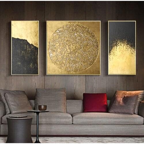 Framed Modern 3 panels Abstract art Canvas poster Oil Painting wall picture for Living Room home decor canvas painting