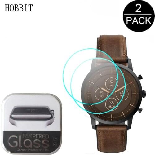 2Pcs Glass For Fossil Hybrid Smartwatch HR Collider/Monroe/Everett/Neutra/Charter/FB-01/Scarlette/Latitude/Retro Pilot Dual-Time