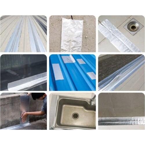 Waterproof Aluminum Foil Butyl Rubber Tape Self Adhesive for Roof Pipe Repair B99