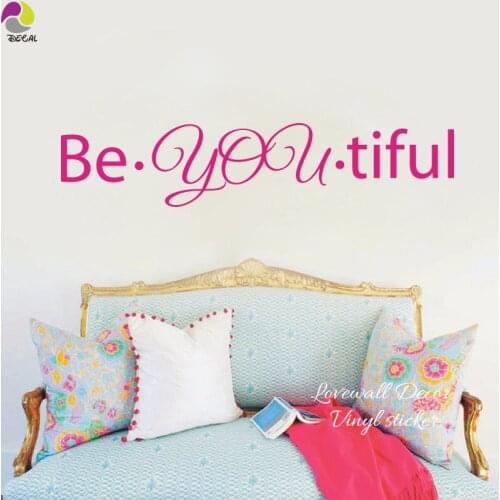 Hair Nail Beauty Spa Salon Beautiful Letter Wall Sticker Girl Room Bathroom Barber Manicure Shop Wall Window Decal Decor Vinyl