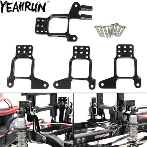 YEAHRUN 4PCS RC Car CNC Aluminum Shock Damper Towers Mount for 1/10 RC Crawler TRX-4 TRX4 Upgrade Accessories