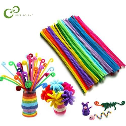 100Pcs/set Baby Kids Colorful Educational Toys for Children Plush Sticks Shilly-Stick DIY Soft Art Craft Materials Toy GYH