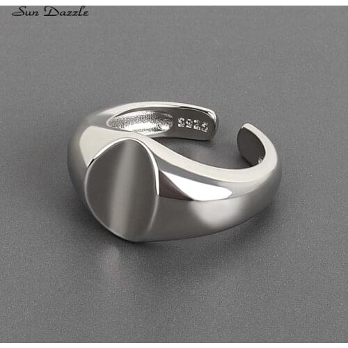 30% Silver Copper Rings for Women Simple Punk Rock Fashion Personality 18K Gold Female Ring Fine Jewelry