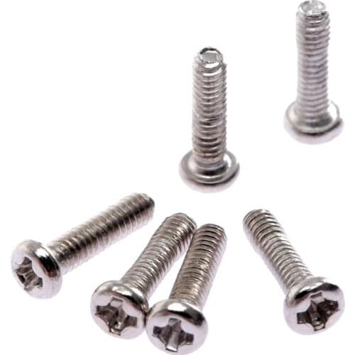 50Pcs M2*8mm Stainless Steel Cross Pan Plain End Round Head Phillips Screws Machine Electronic Small Screw Bolt Repair Fasteners
