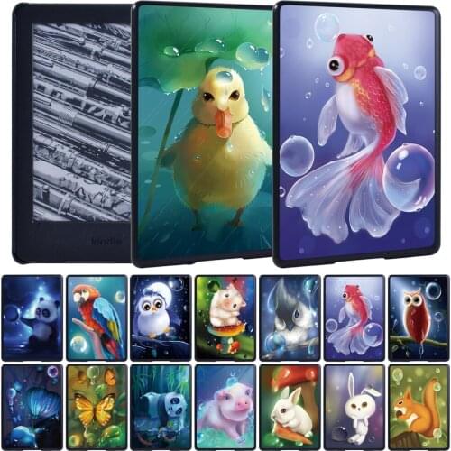 Tablet Case for Amazon Kindle EReader Paperwhite 1/2/3/4/Kindle 10th Gen 2019/Kindle 8th Gen 2016 Slim Back Cover Case+ Stylus