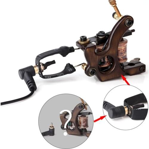 Black Silicone Tattoo Hook Line RCA Interface Wire Conversion Head Cable Tattoo Clip Cord Tattoo Machine Power Supply Accessorie