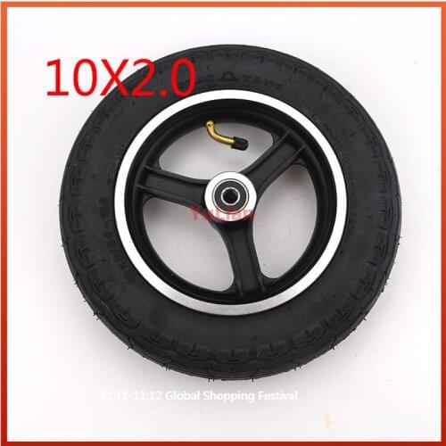 Childrens tricycle baby stroller electric scooter 10x2 tire wheel 10 x 2 tire and rim hub combination