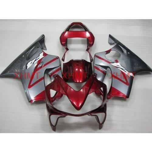 For CBR F4i 2001 - 2003 Body Kits for Honda Cbr600 01 Fairing CBR600 F4i 03 Pearl Red Silvery Bodywork