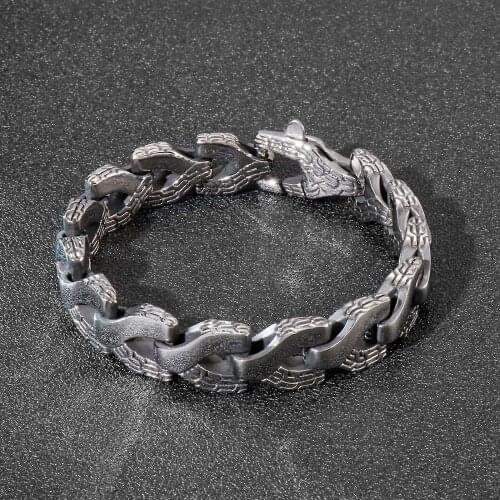 Jewels Store 14mm Totem Warrior Bracelet Arrow Accessories Mens Stainless Steel Vintage Bracelets Jewelry For Man