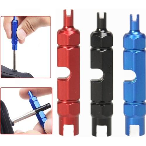 Double-Head Bicycle Valve Core Wrench Multifunction Valve Core Repair Disassembly Removal Tool Bike Disassembly Tubeless Tools