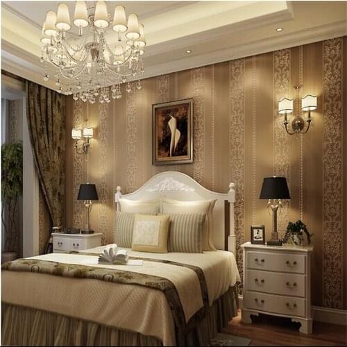 Beibehang Personality non-woven three-dimensional wallpaper stripe living room bedroom TV sofa background wall papel de parede