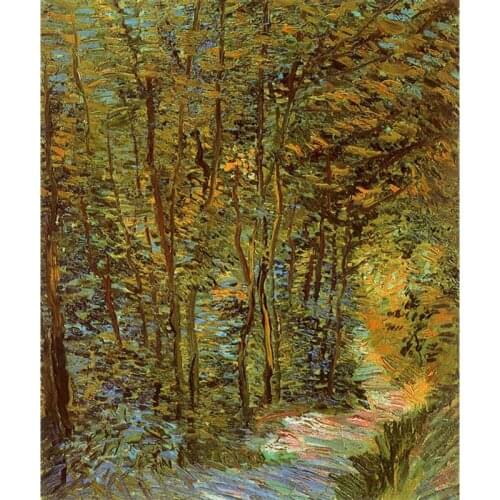 High quality Vincent Van Gogh modern art Path in the Woods Oil paintings reproduction hand painted