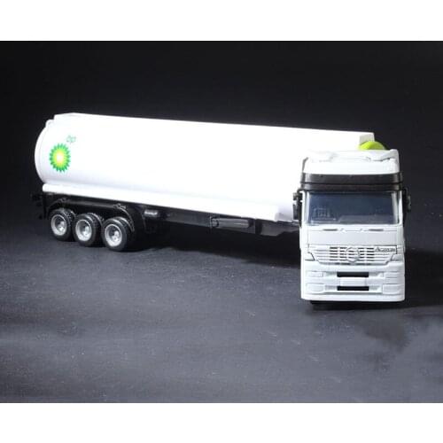 Diecast 1/43 Classic American Oil Tank Container Truck Trailer Vehicles Car Model Die-cast Cars Toys Collection Collection Gifts