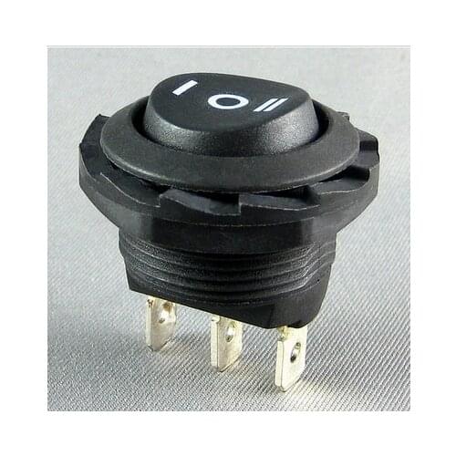 Circular rocker switch KCD8 A1 KCD8 12 6A 3 feet 3 files