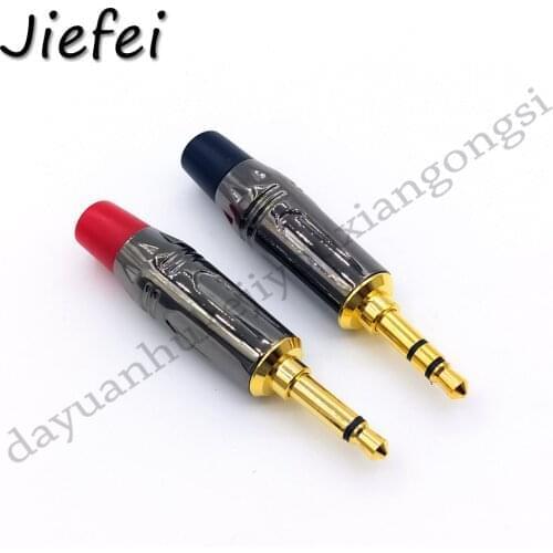 Mall shell 3.5mm 1/8" 2 / 3 Pole Male Plug Protecting Tail Audio Jack Gold Plated for DIY Mono / Stereo Headset Earphone