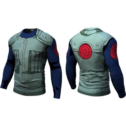 2021Summer New Fitness Compression Will T Shirt Men Bodybuilding Long Sleeve 3D Printing Jerseys Gym Tops Shirts