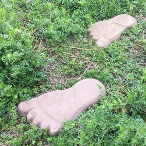 Drop Ship. 1 Pair Foot Print Stepping Concrete Stone Paving Mold Maker for Lawn Park Garden Beache Path