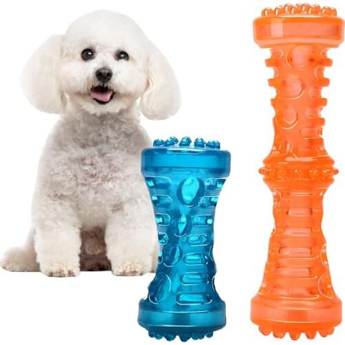 Dog Toys Rubber Dog Beeper Interactive Toy For Small Dogs Trainging Chew Toys Dog TPR Toy Sound Resistance Molar Teeth