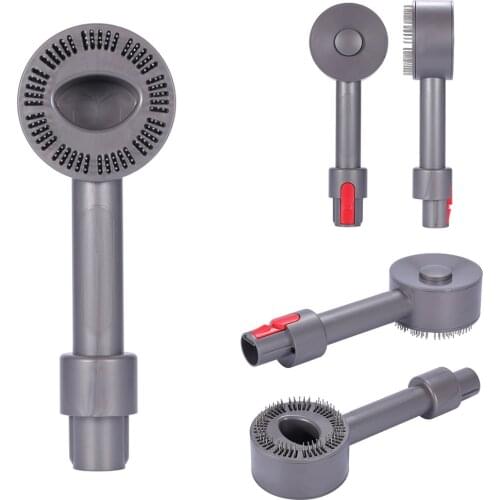 Pet Hair Brush Groom Tool For Dyson V8 V10 V11 V15 Vacuum Silicone Bristle Brushes Innovative Attachment Pet Dander Groom Tool