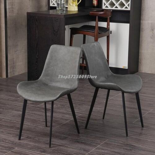 Nordic dining chair home modern minimalist restaurant backrest chair light luxury wrought iron economic desk makeup net red stoo