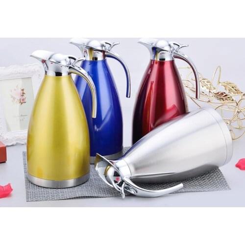 1.5L Durable Water Pots Stainless Steel Thermal Jug Coffee Water Pots Vacuum Insulated Flask Jugs Water Kettles Drinkware