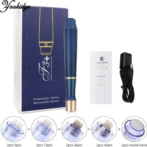 Ultima H3 Wireless Microneedle Pen with 10pcs Needle Skin Rejuvenation Beauty Machine Derma Pen Microneedle Derma Rolling System