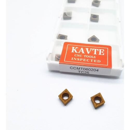 10PCS KAVTE CCMT060204 CCMT09T304 CCMT120404 High Quality Carbide Inserts Internal Boring Plate Turning TOOL for steel