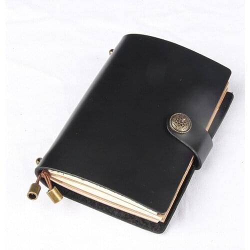 Passport Size Genuine Leather Refillable Traval Journal Notebook Planner Diary Business Notepad Handmade Travelers Notebook