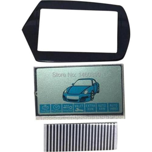 B9 LCD display + Keychain Case Glass Cover For Starline B9 KGB FX-7 FX7 FX 7 EX-8 Jaguar EZ-one Remote key Zebra Paper Stripes