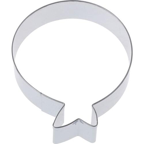 1PC Birthday Balloon Cookie Cutter Mould Christmas Decoration Balls Biscuit Pastry Kitchen Accessories 7.5x6.5 Cm