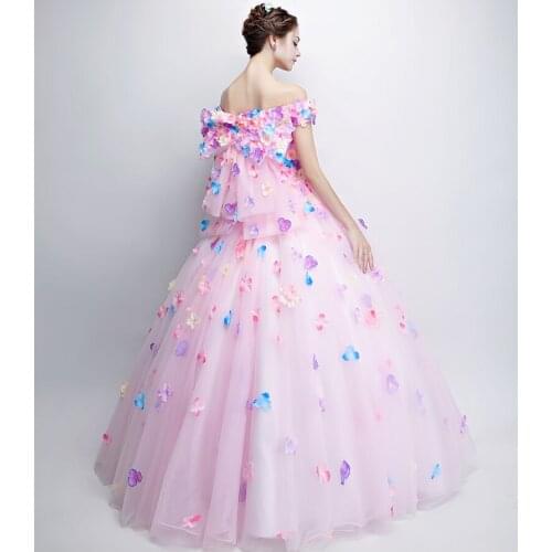 100%real full petals big bowtie backsi fairy carnival ball gown Medieval dress Renaissance Gown princess Royal victoria dress