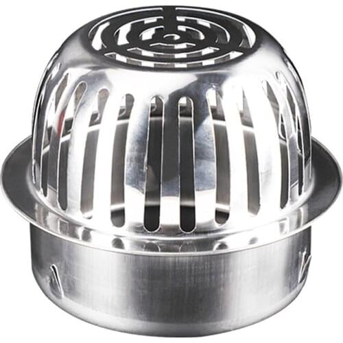 110mm round steel outdoor floor drain cover vent cap hole plug Anti-blocking drainage filter for balcony roof shower accessories