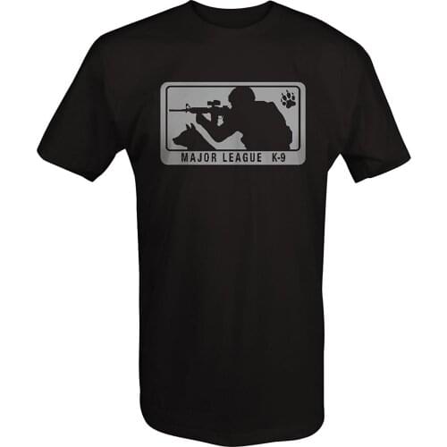 2019 Fashion Summer Style Major League K-9 Shooting Tactical Black Ops T Shirt Tee shirt