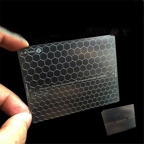 4 in 1 Metal Double-sided Digital Honeycomb camouflag Paint Mask Cover Paper Cutting Pad Cutting Mat Board Spray Model Tool Part
